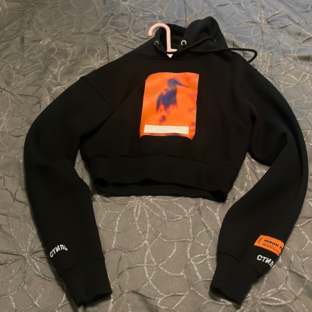 Heron Preston cropped hoodie 100% authentic